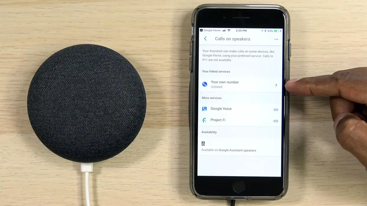 Making Calls in Google Nest Mini