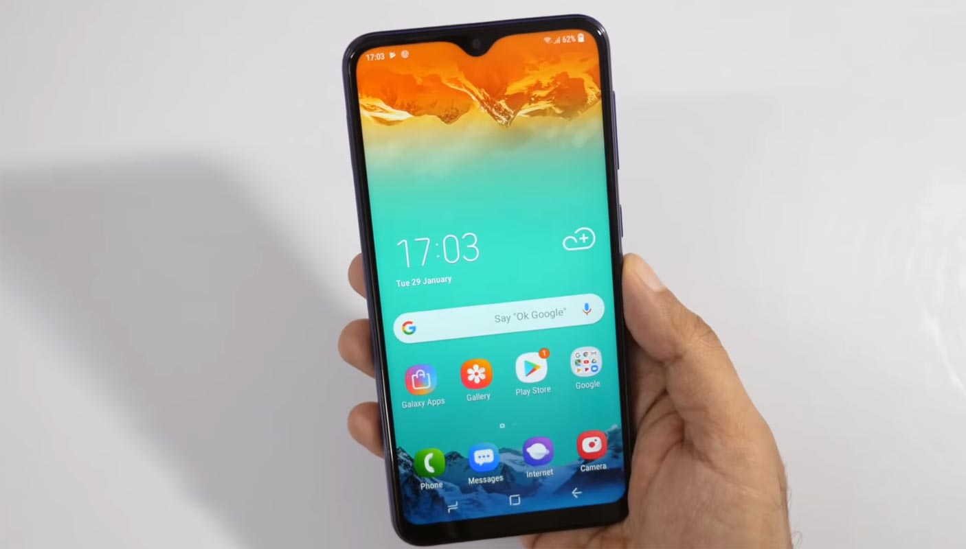 Samsung Galaxy M10 Unlocked Home Screen