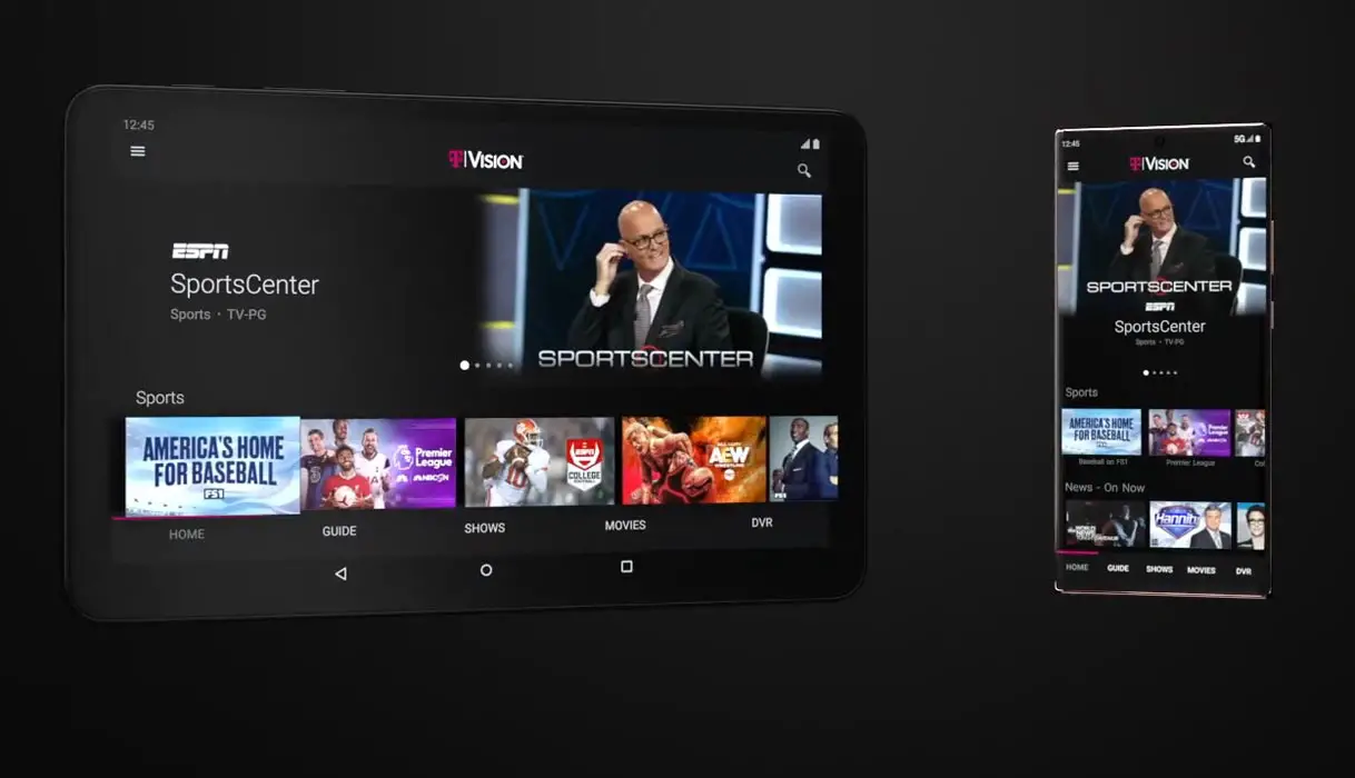 TVision on Tablet and Mobile