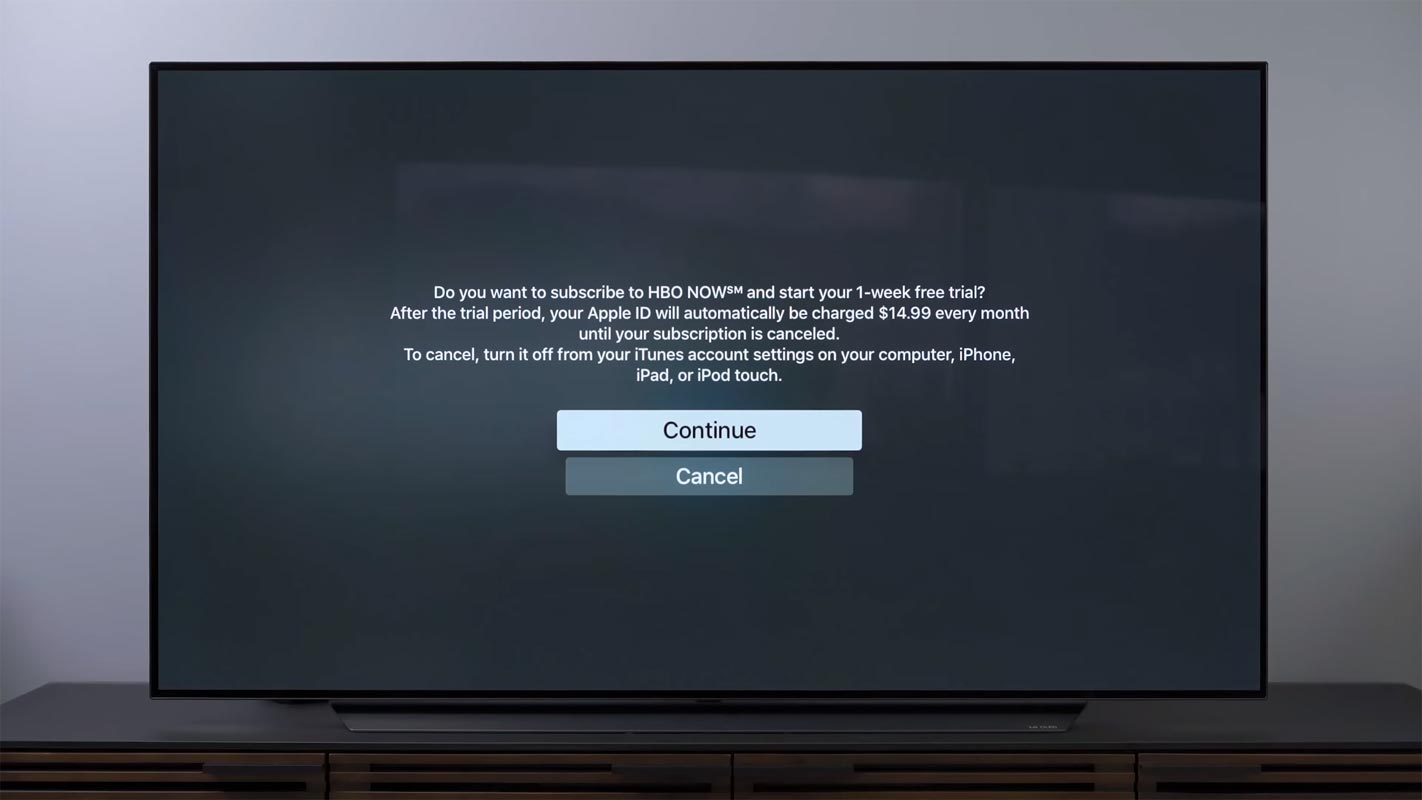 Apple TV App Subscription Sony Bravia TV