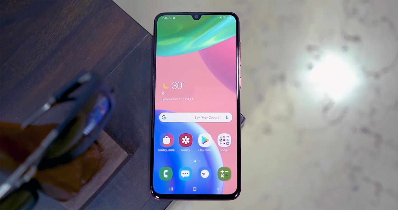 Samsung Galaxy A70s Unlocked Home Screen