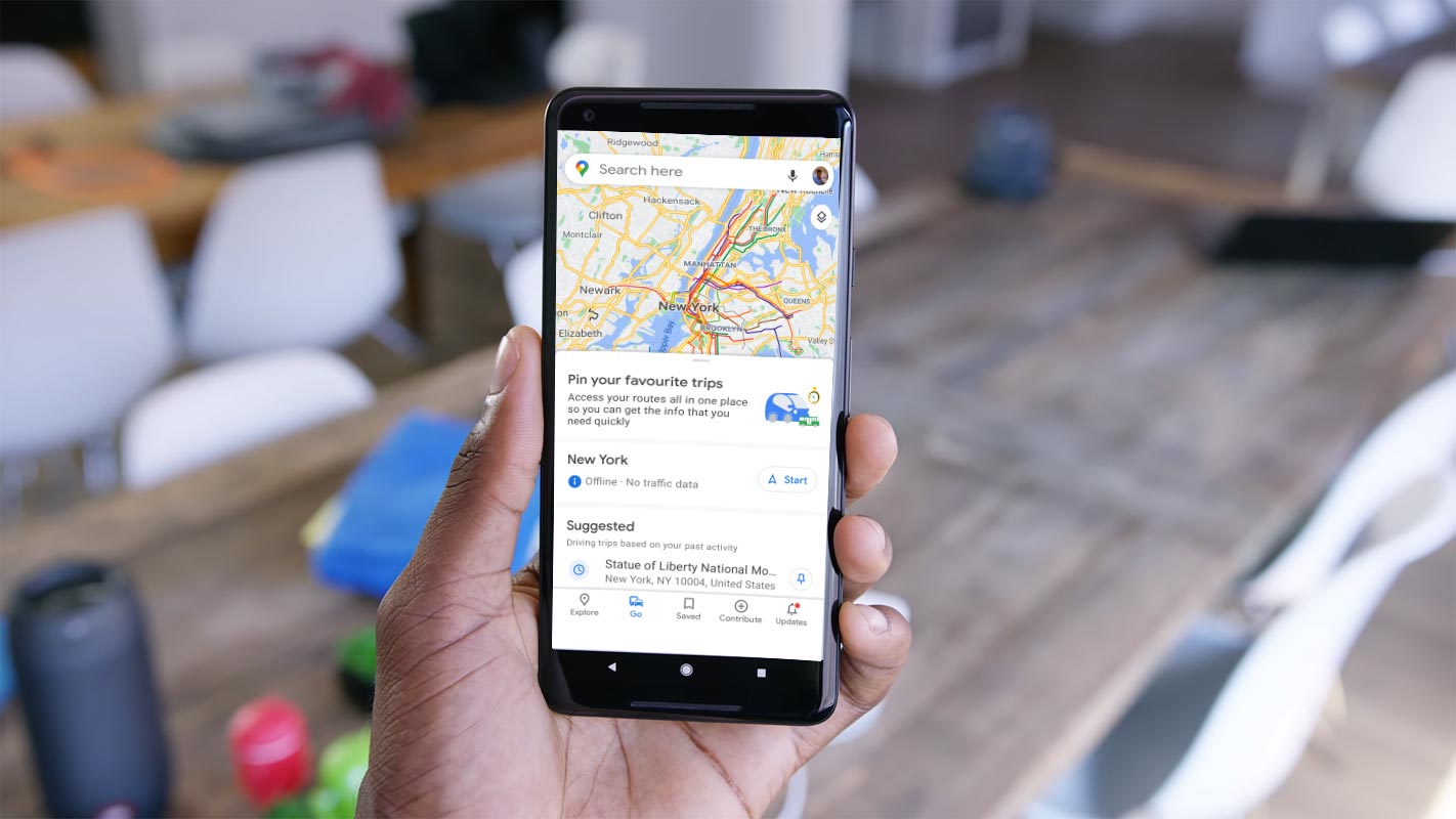 Google Maps Go Option in Pixel 2 XL