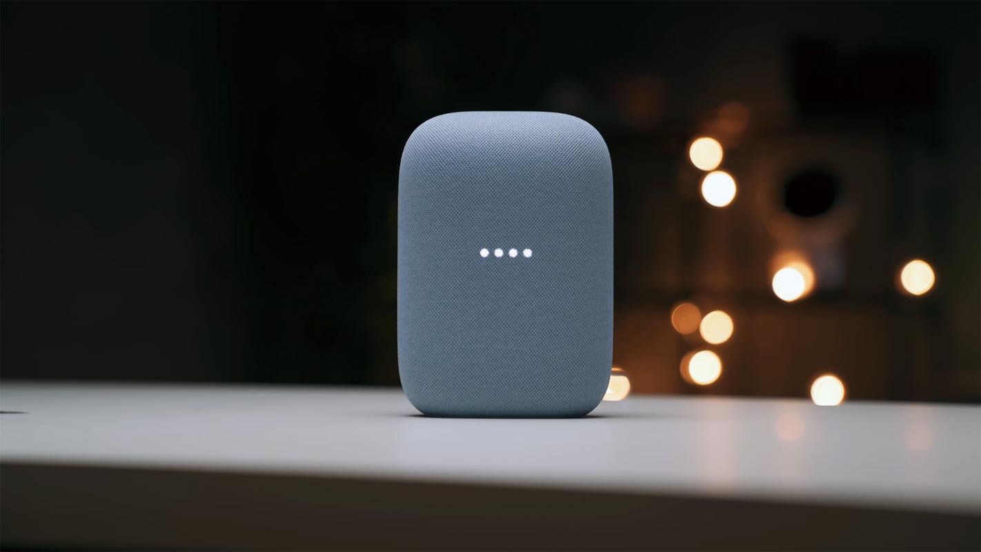 Google Nest Speaker Awake with Light
