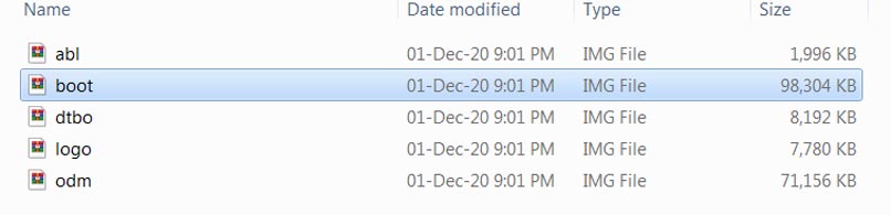 OnePlus Boot Image File Extract