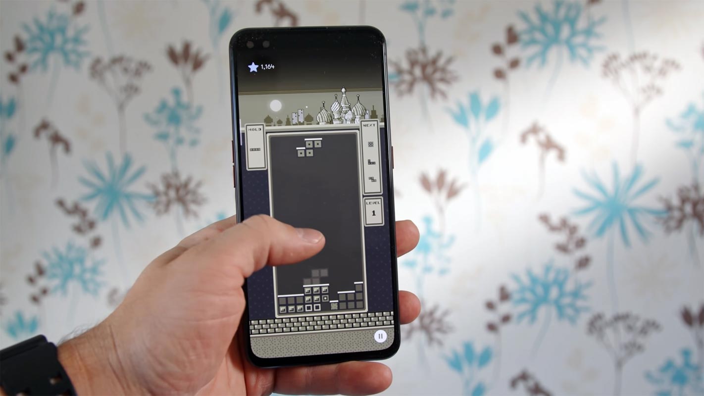 Realme X50 Pro 5G Tetris Game Playing