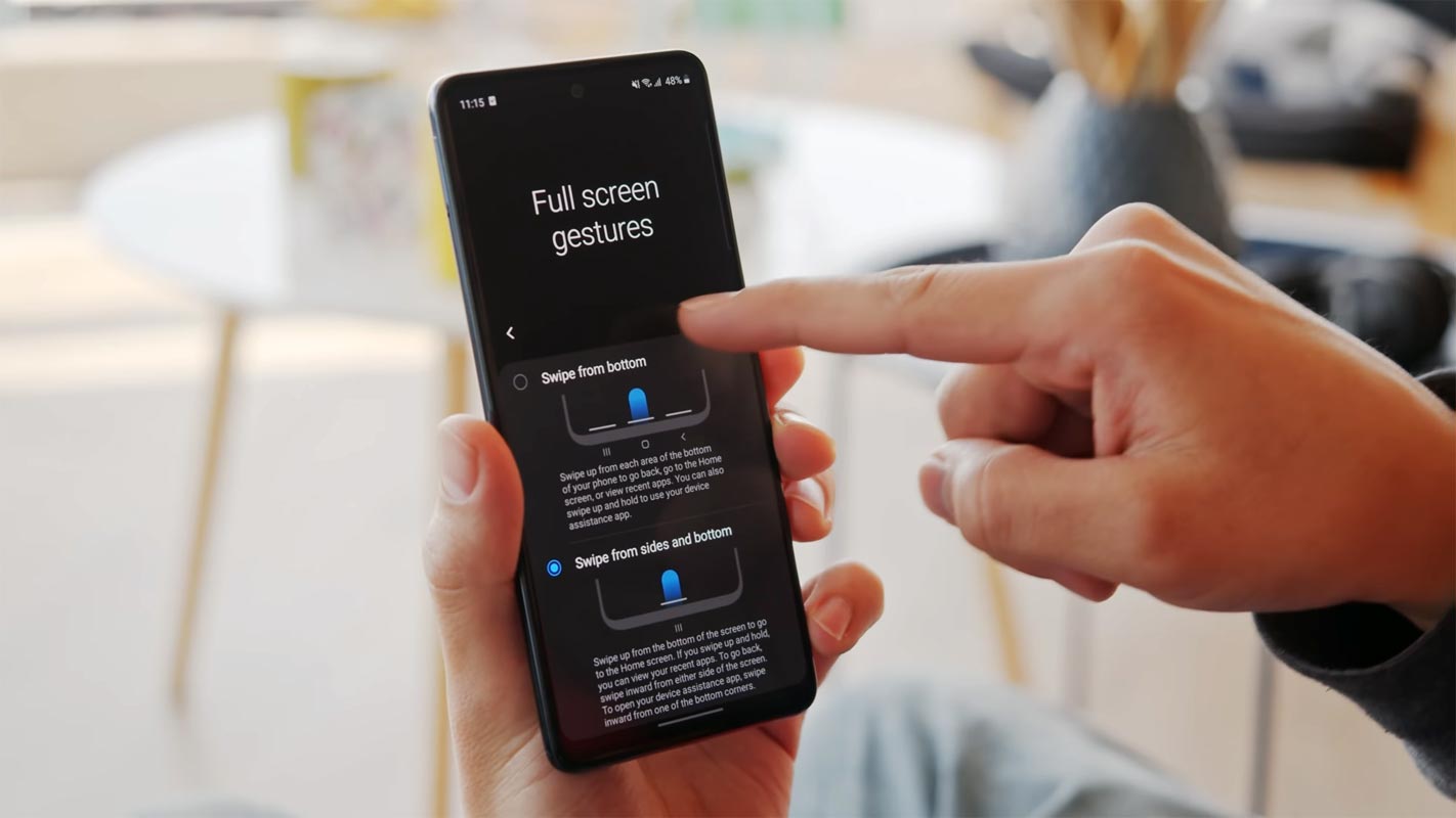 Samsung Galaxy A51 Gesture Controls
