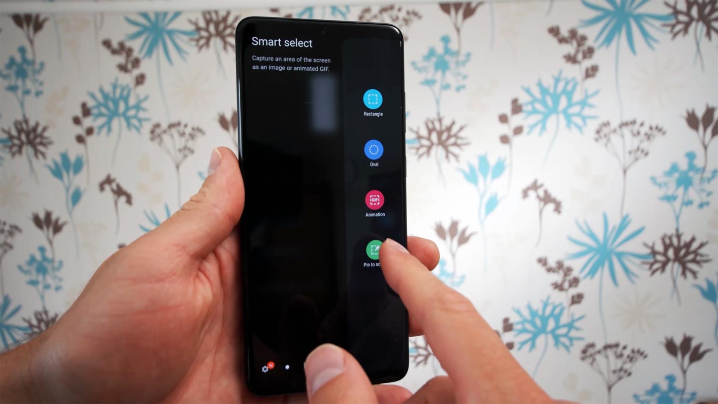 Samsung Galaxy S20 Plus Shortcut Options