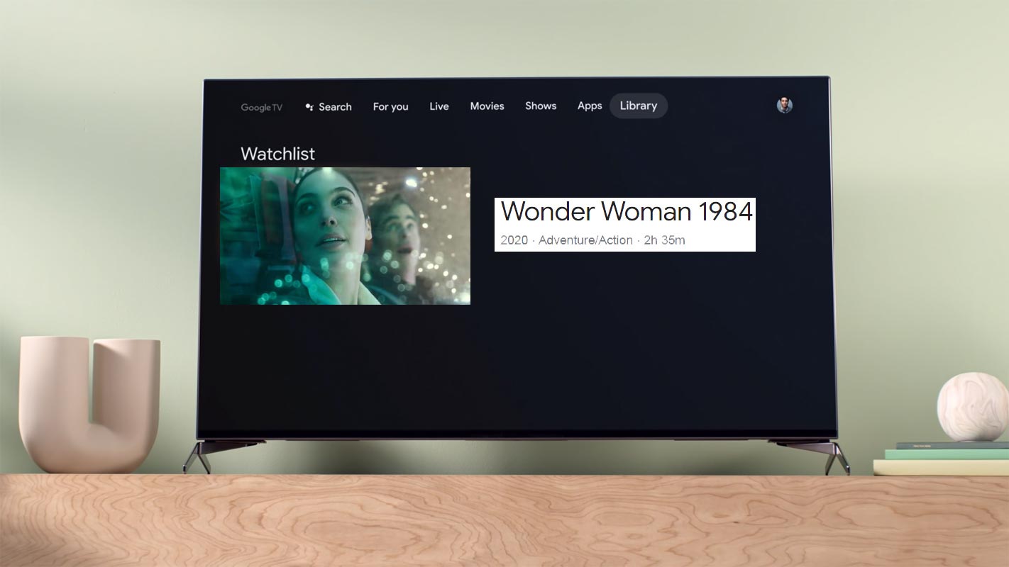Wonder Woman 1984 Available in Google TV Chromecast