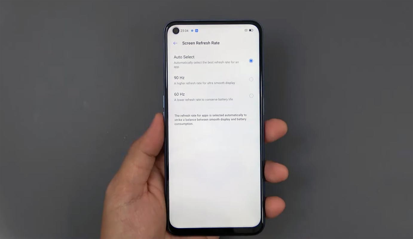 Realme V5 Android 10 Display Refresh Rate