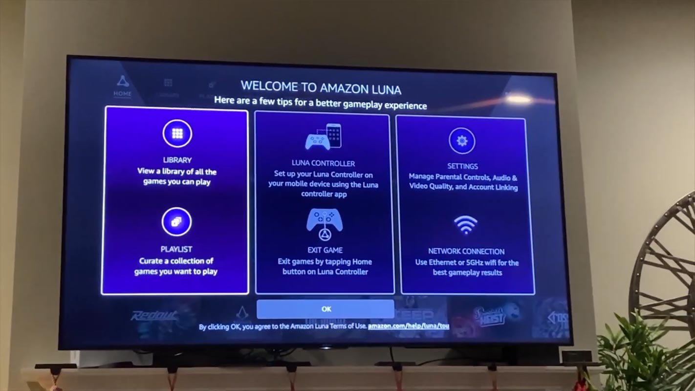 Amazon Luna in Fire TV Startup Screen