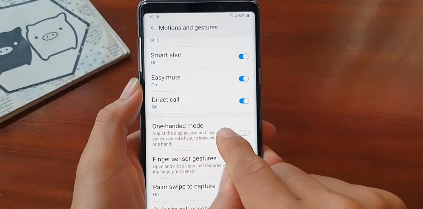 Android One-Handed Mode Samsung