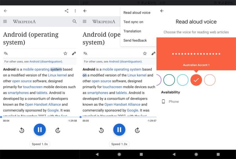 New British, Australian, and Indian Read it Aloud Accents are added in