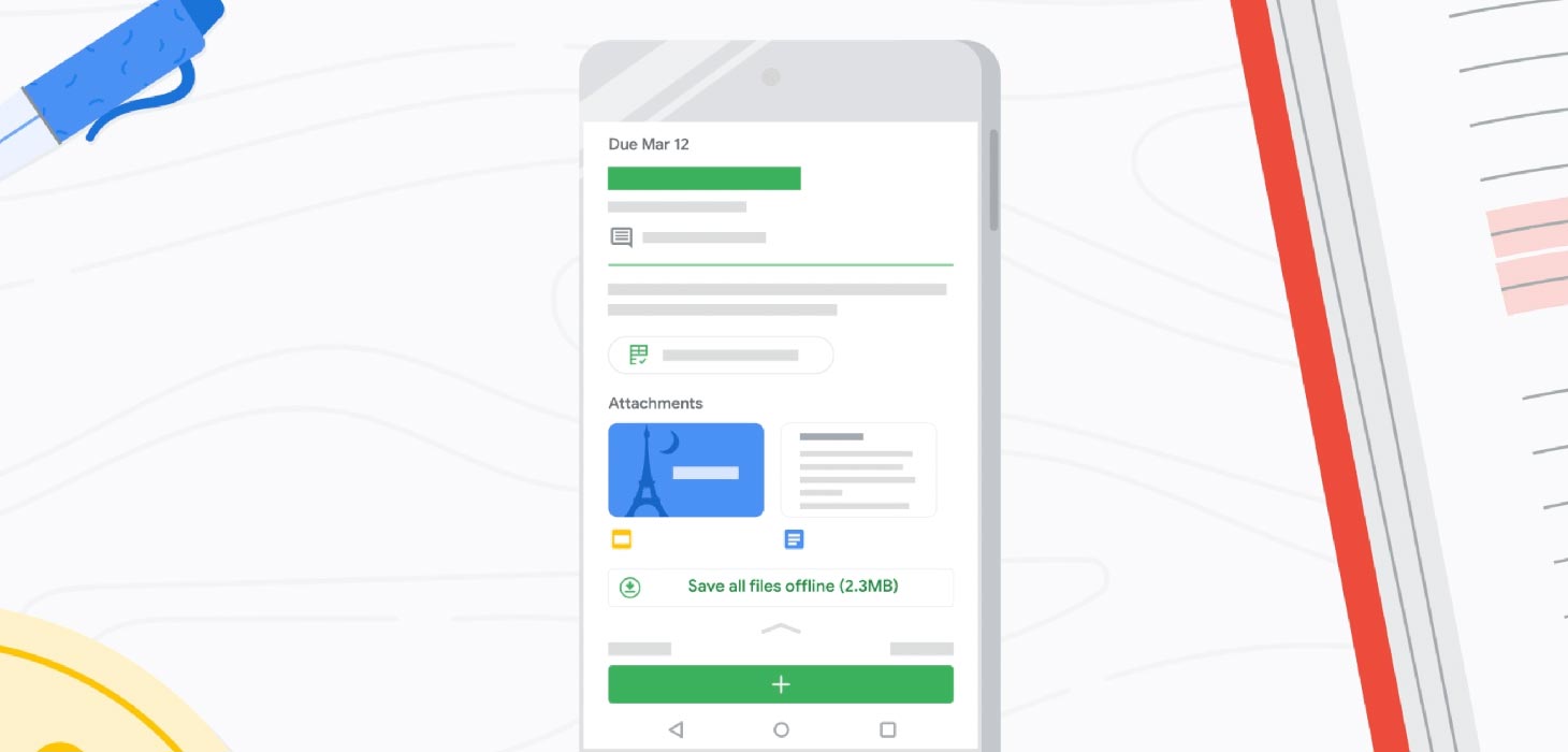 Google Classroom Offline Mode Android