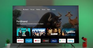 Google TV UI in Android TV with Apps