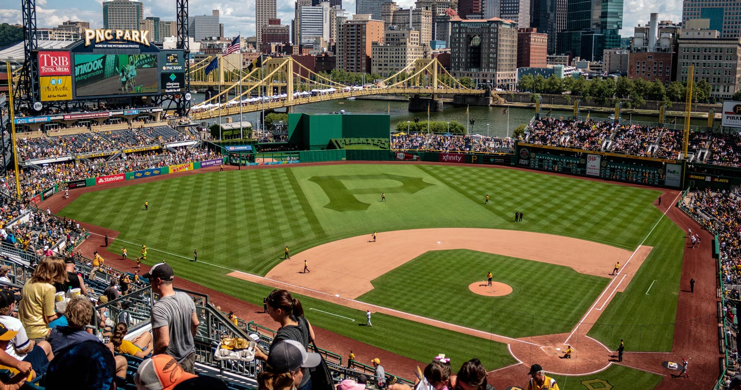 MLB Game in Ground with Audience