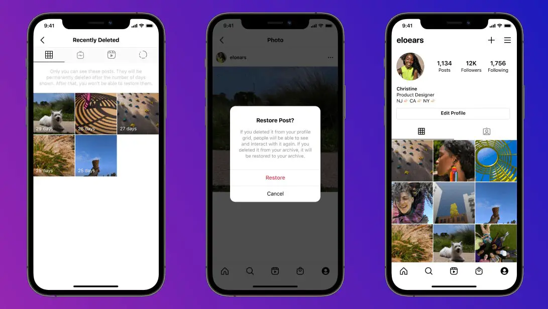 Restore your Recently Deleted Posts in Instagram