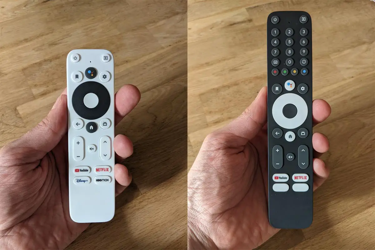 2021 Google TV Box Remote with Numbers Settings Exit