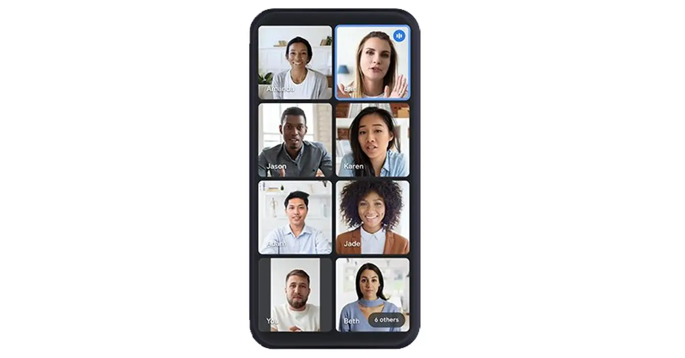 Google Meet Mobile Tile View