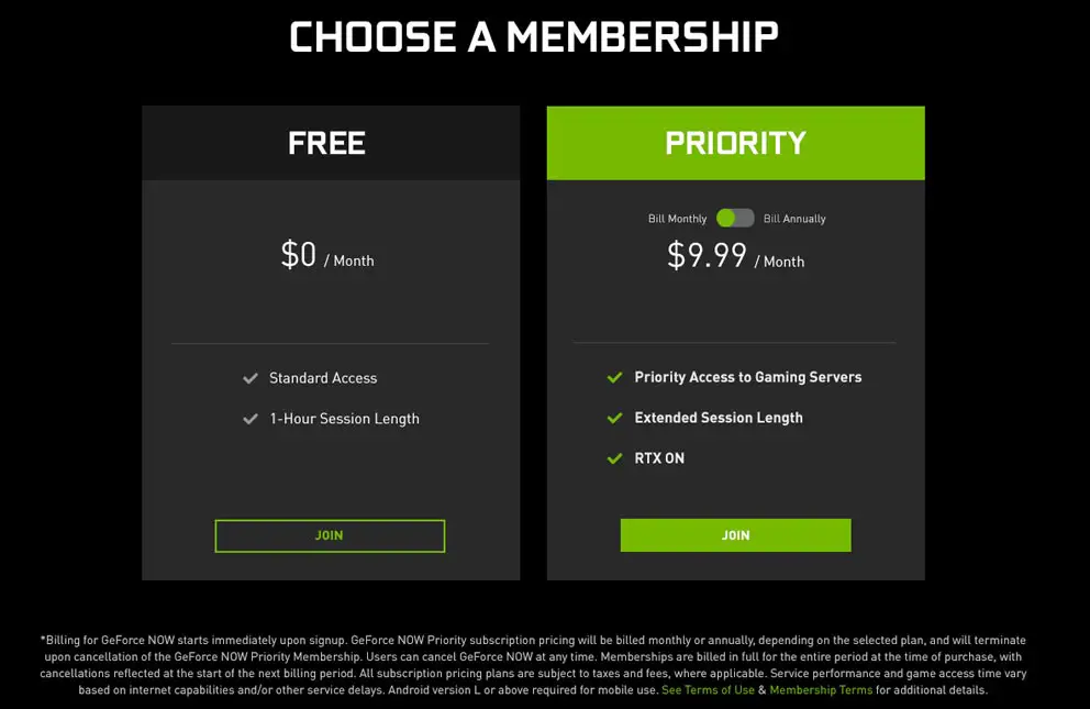 Nvidia GeForce Now Priority Tier Price Increase
