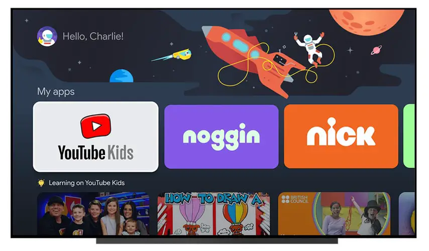 Kids Profile Enable Google TV Chromecast
