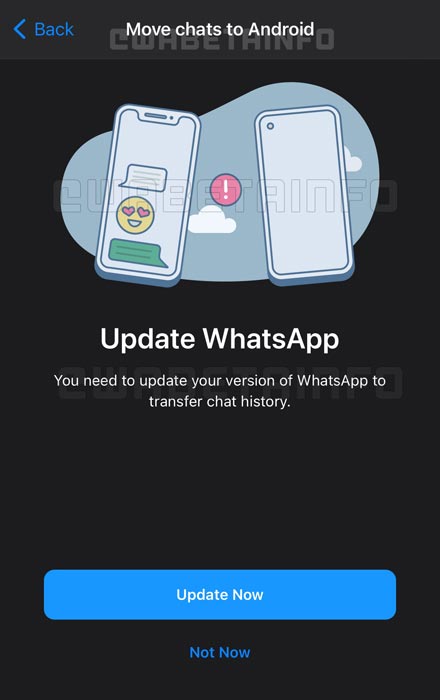 WhatsApp Chat Move iOS and Android