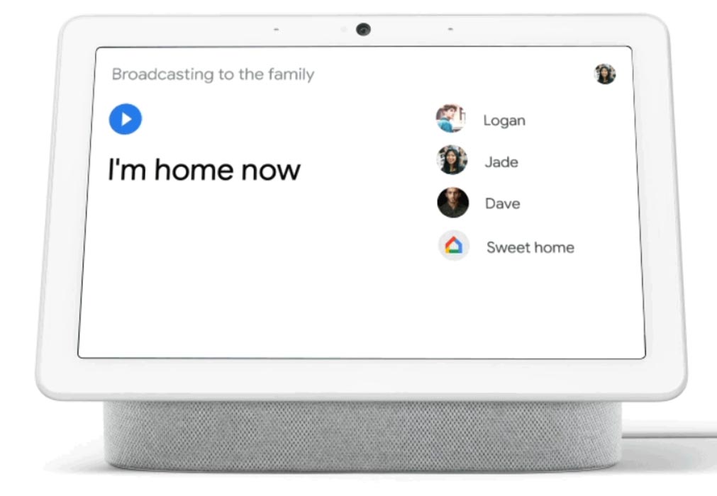 Google Assistant Broadcast in Hub