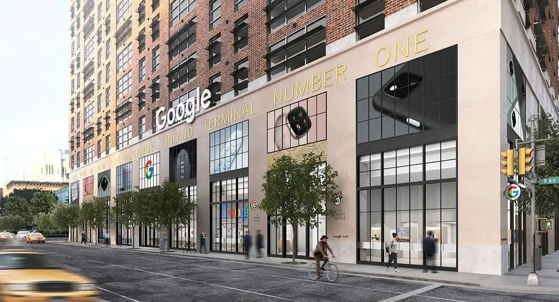 Google Physical Store Outside View New York