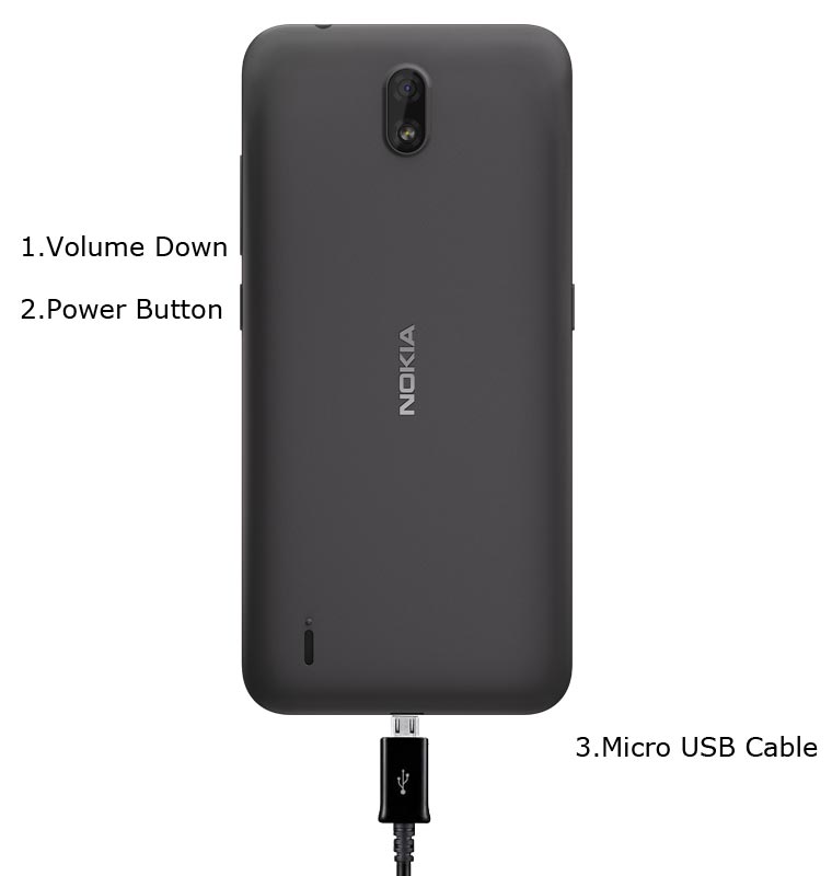 Nokia C1 Fastboot Mode