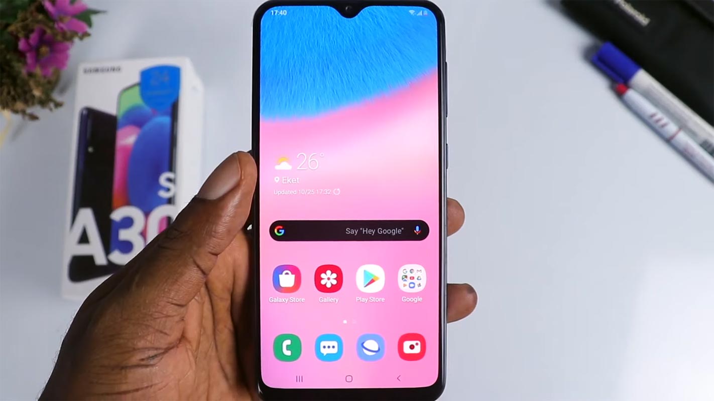 Samsung Galaxy A30s Home Screen Apps