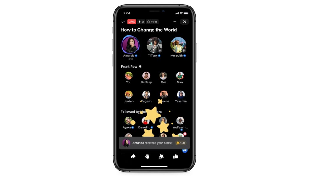 Emoji in Facebook Live Audio