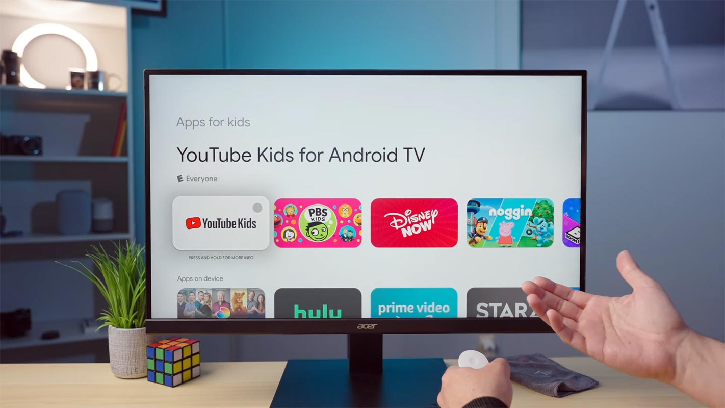 YouTube Kids in Google TV