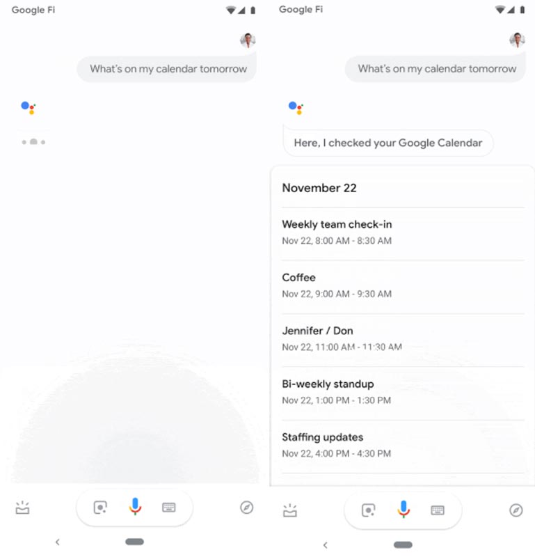Google Assistant in Workspace Account