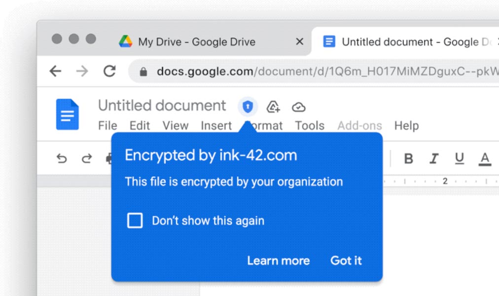 Google Docs Workspace Client Side Encryption
