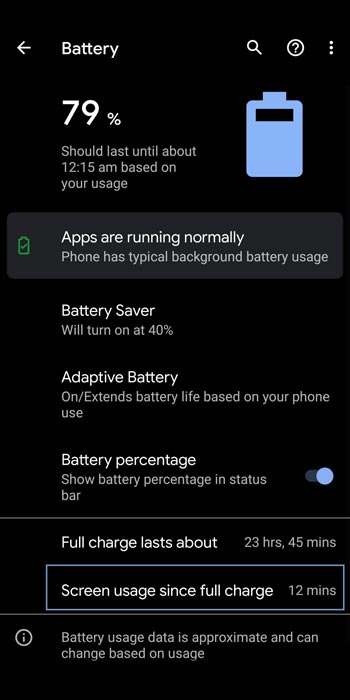 Google Messages Battery Issue Affect Screenshot