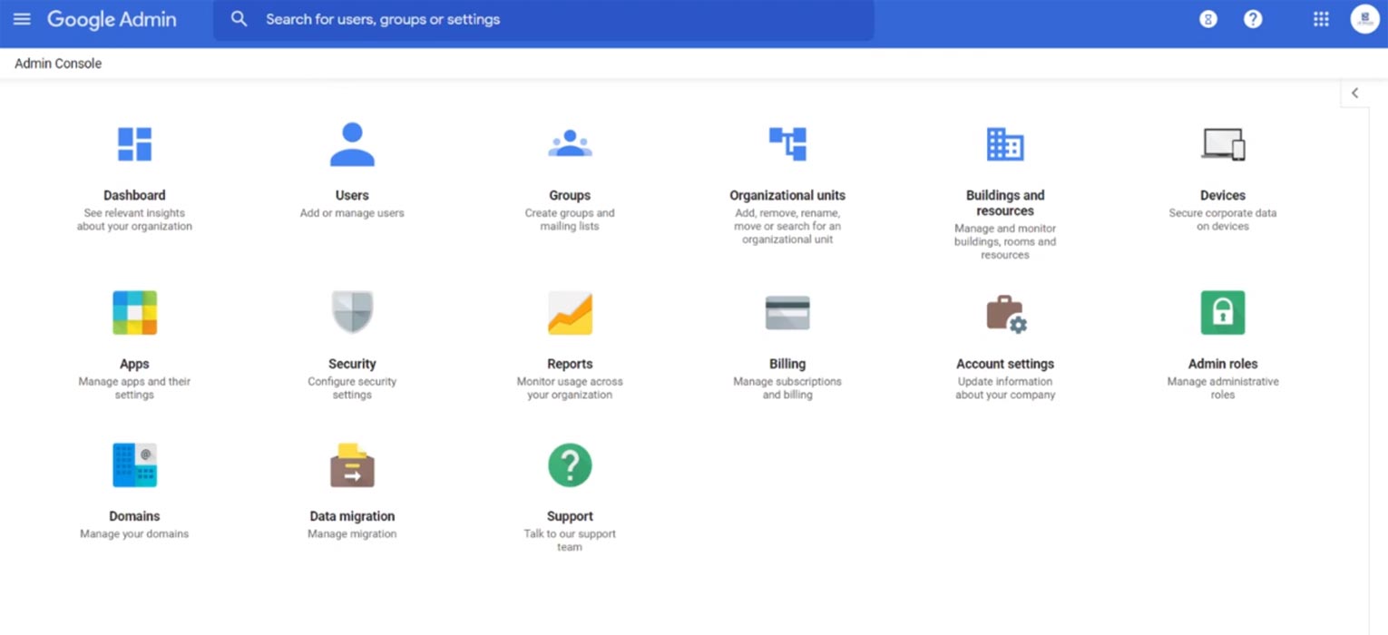 Google Workspace Admin Console