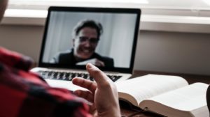 Person Speaking in Video Call