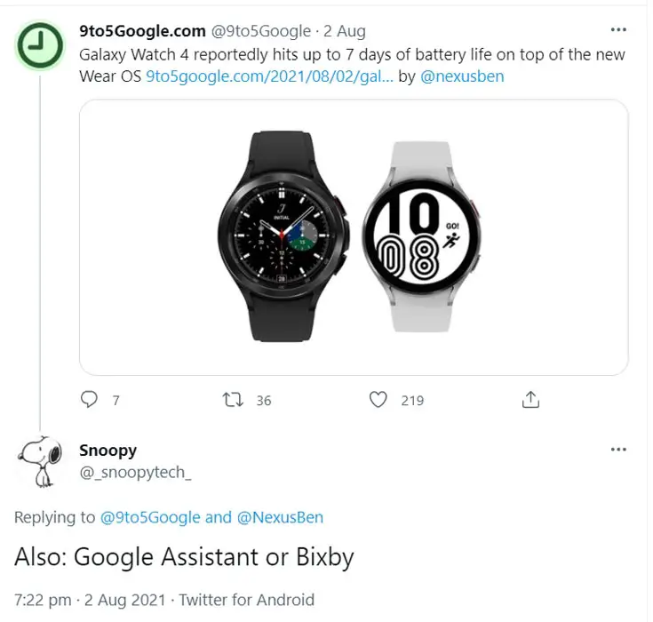 Bixby in Google Wear OS Samsung