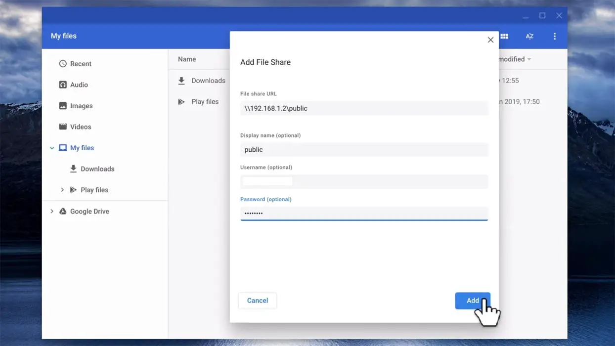 Chromebook SMB Port and URL Setup