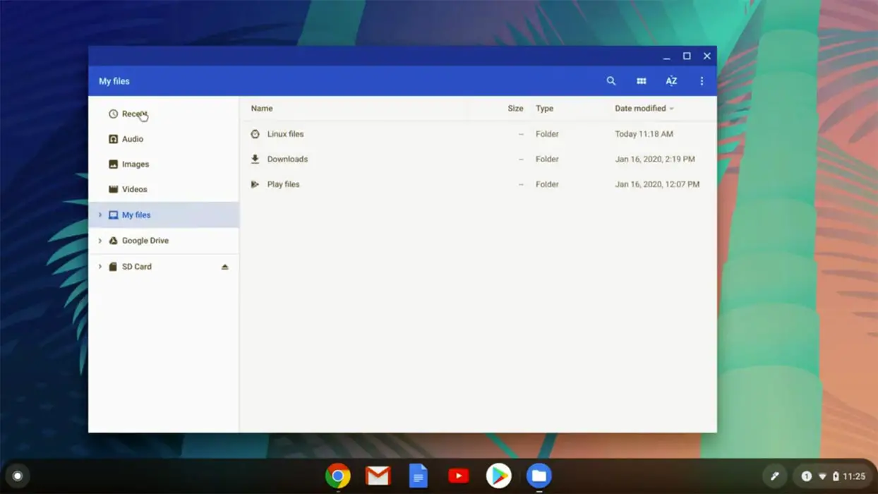My Files Folder Chromebook