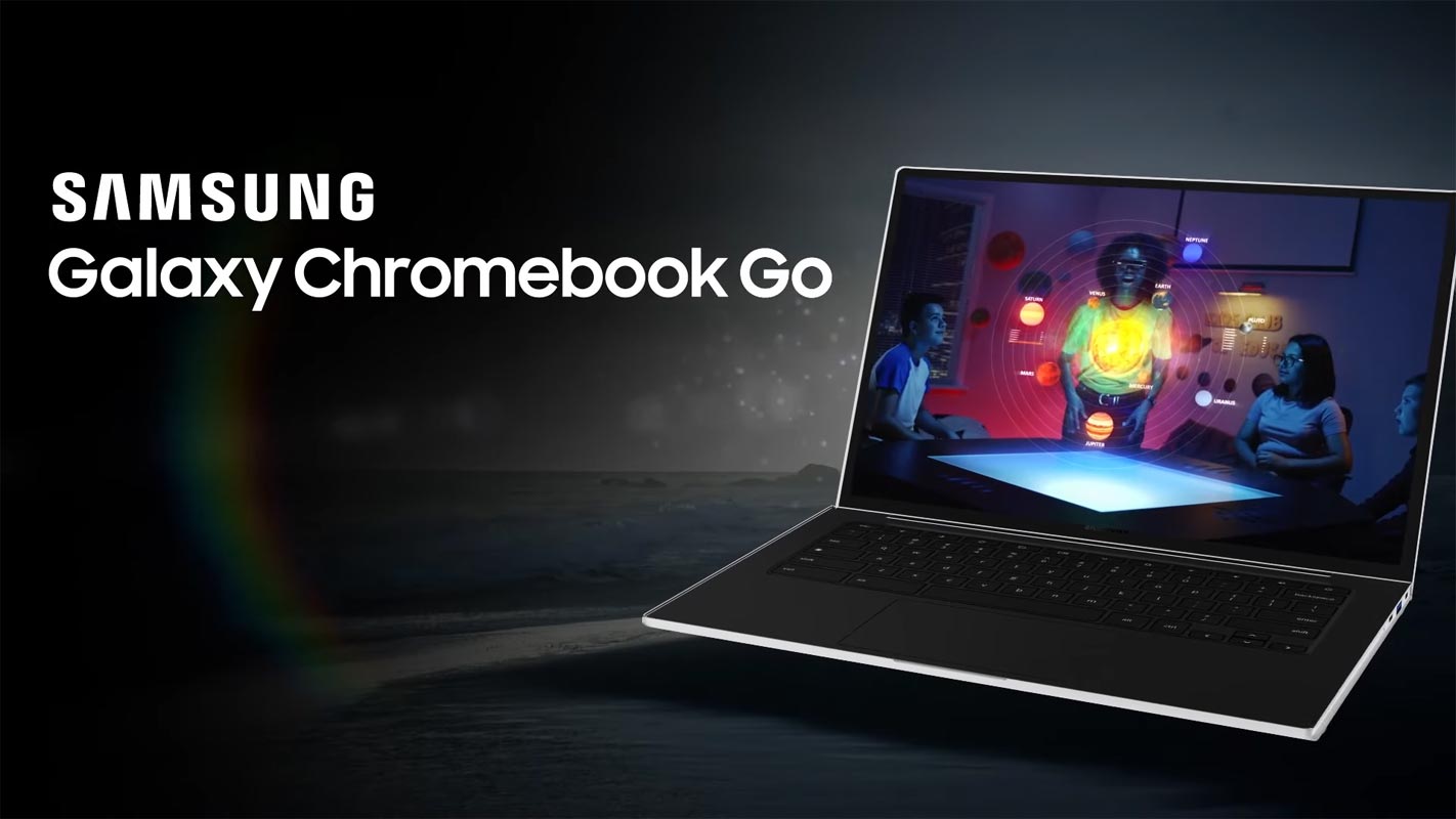 Samsung Galaxy Chromebook Go Open Position