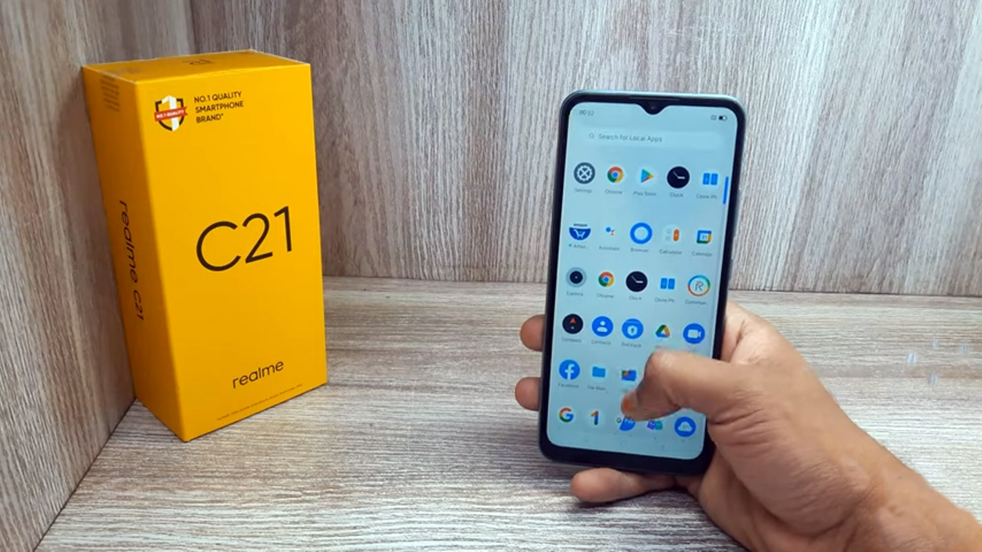 Realme C21 apps screen image