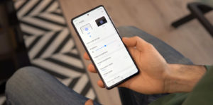 Samsung Galaxy A72 disploay setting