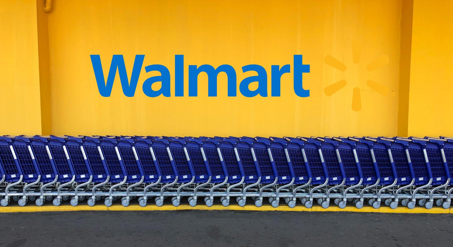 Walmart Logo with Shopping Carts