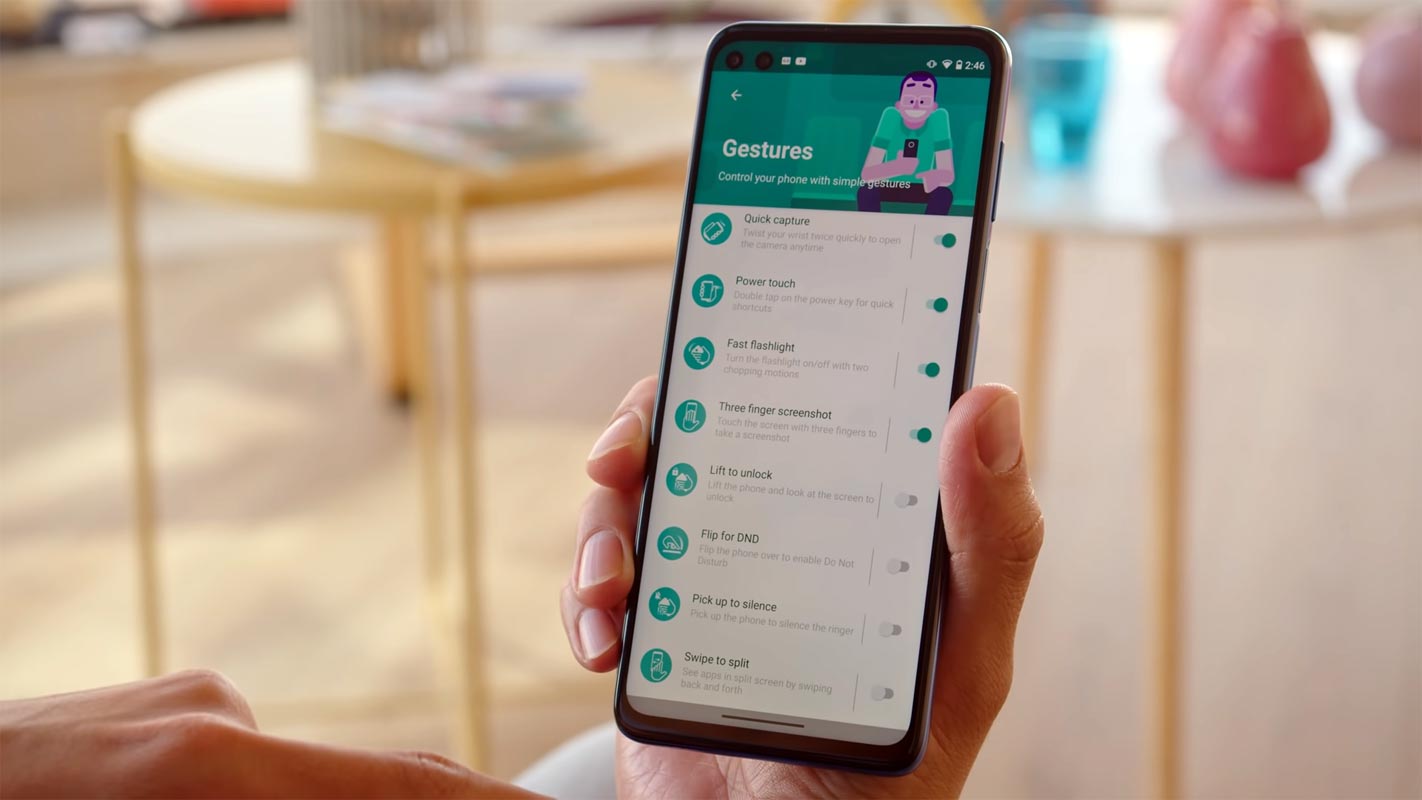 Moto G100 Edge S Android 11 Gestures