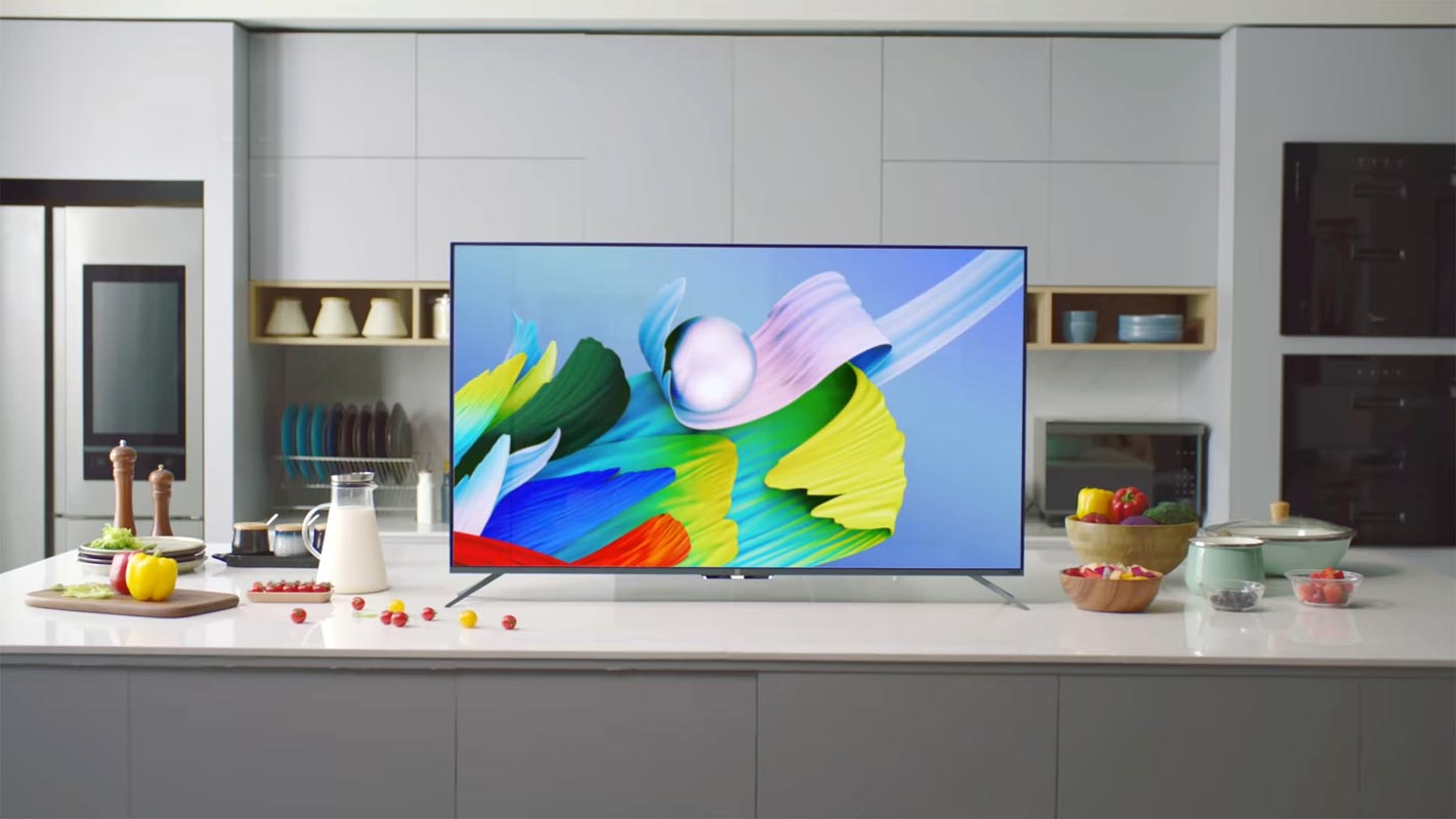 OnePlus TV U1s in the Kitchen Showcase