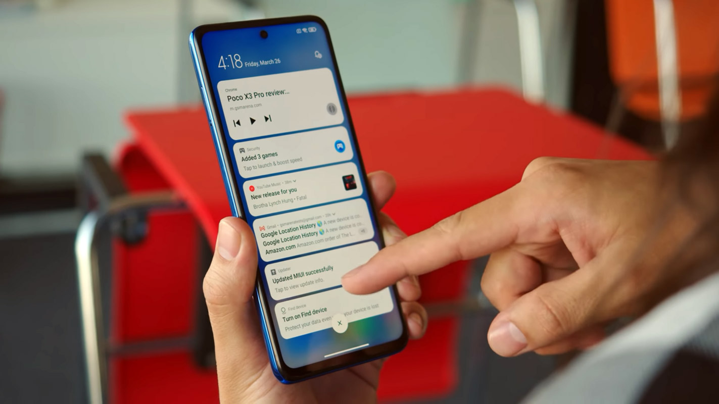 poco x3 pro notifications