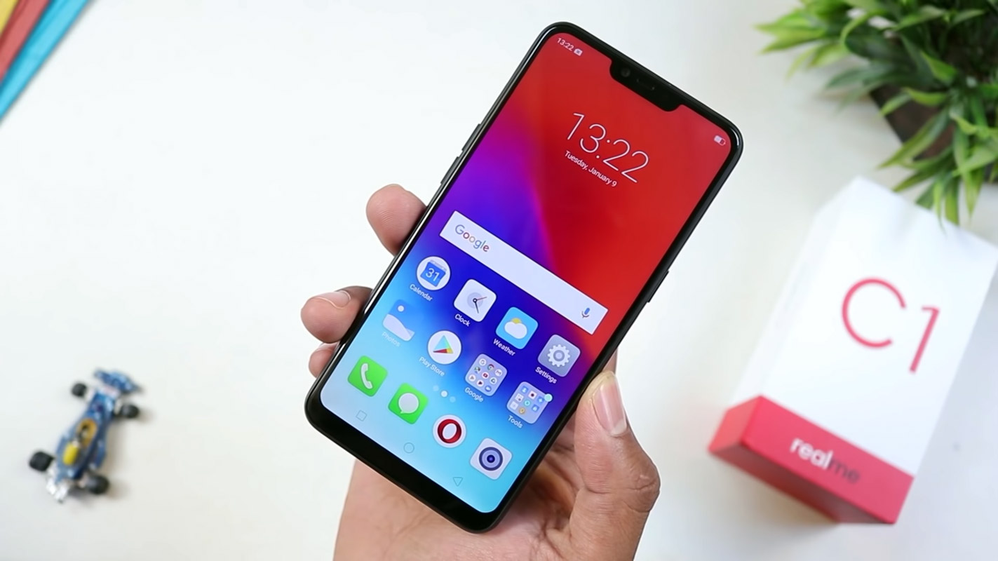 realme c1 unlock screen