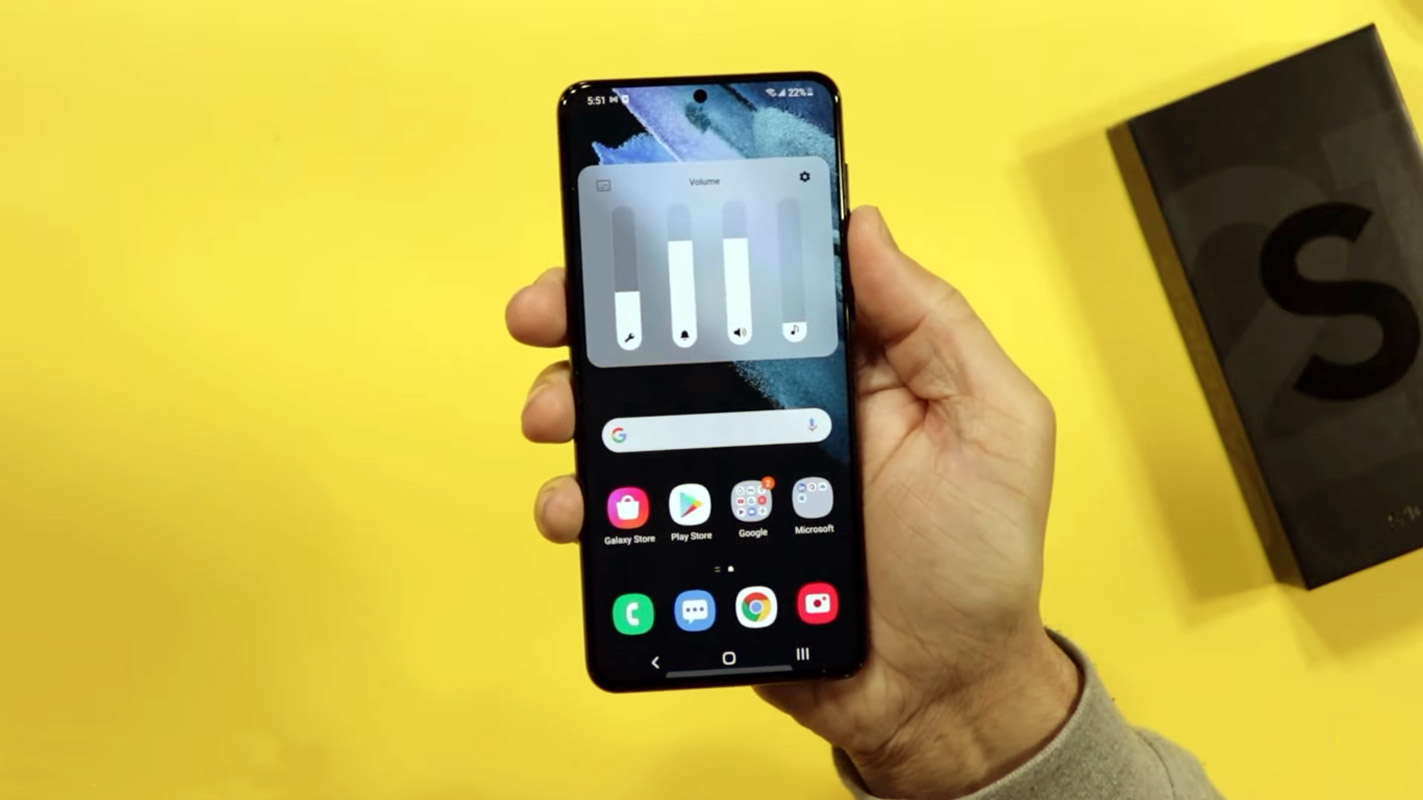 samsun-g galaxy s21 volume adjust settings