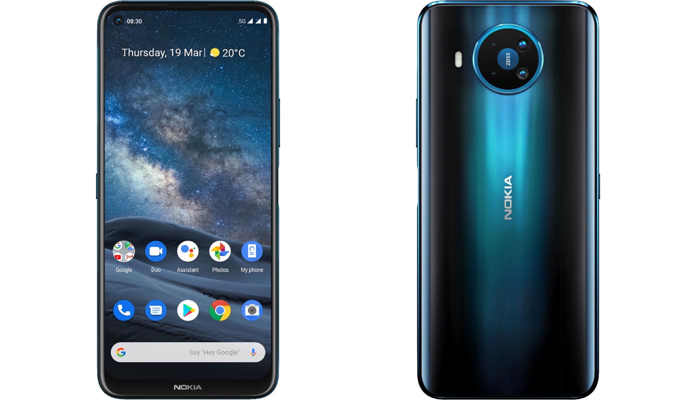 Nokia 8.3 5G Front and Rear