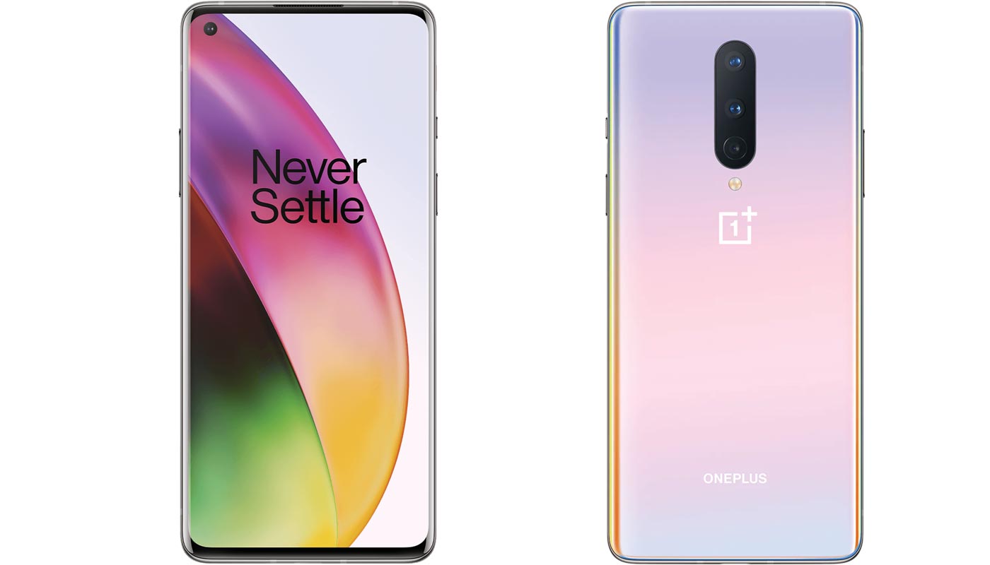 OnePlus 8 Front and Rear